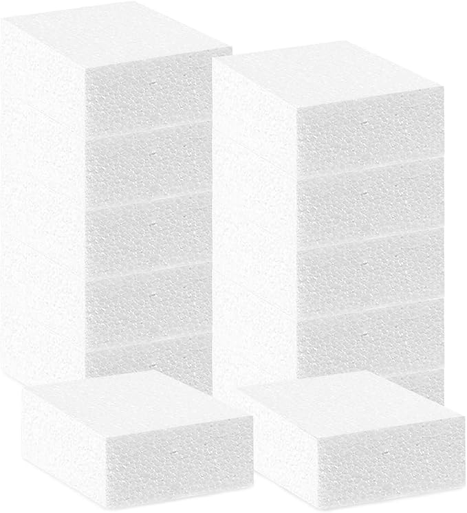 Foam Blocks,12 Pack Foam Rectangle Blocks Craft Foam Blocks