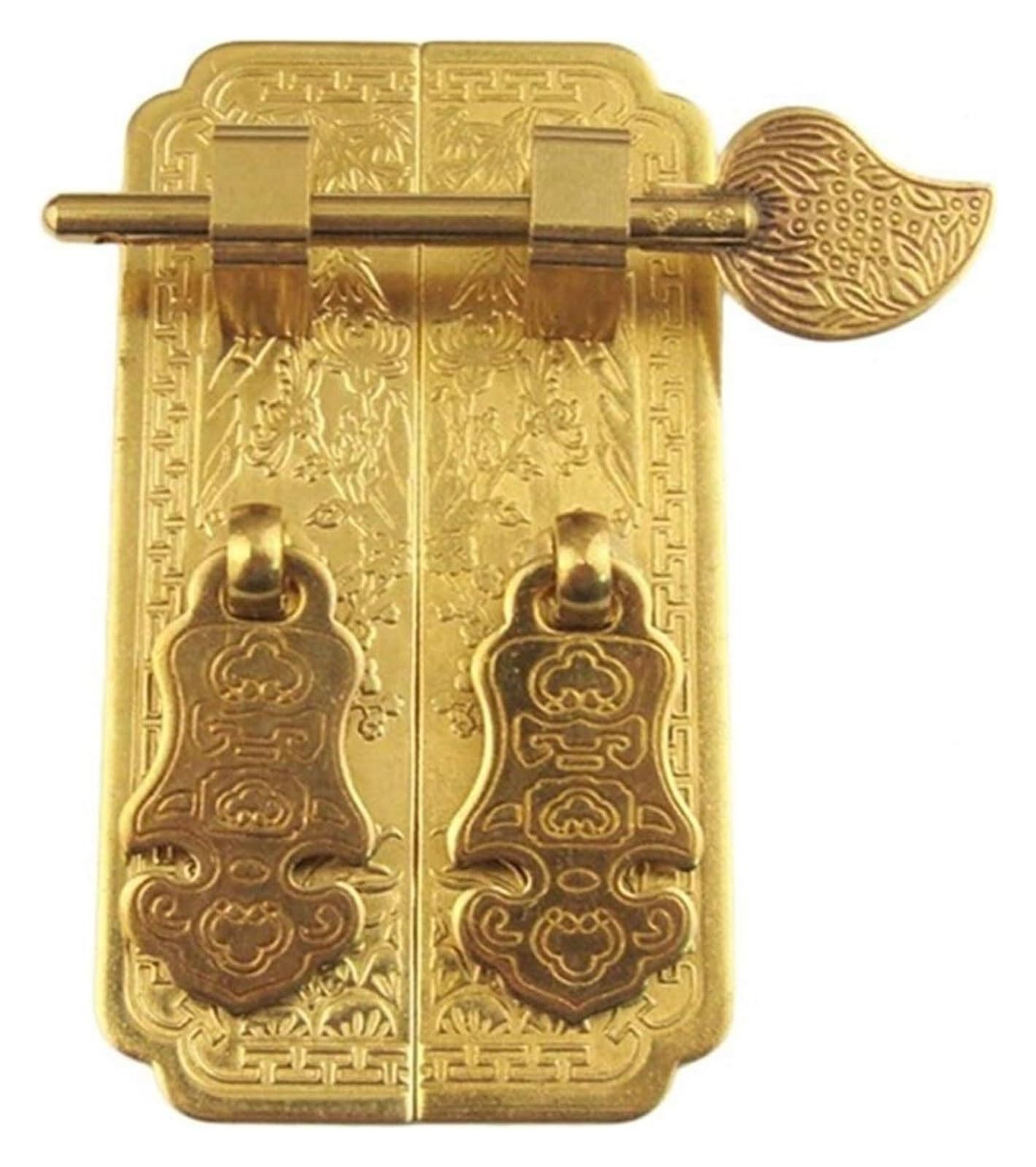 VOPLIVAT Vintage Brass Cabinet Drawer Pulls, Pure Copper Straight Bar Door Handle for Wardrobe Bookcase, Brass and Bronze(Brass)