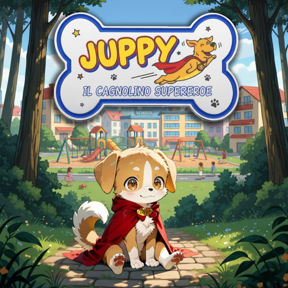 Juppy, il cagnolino supereroe. Libro per bambini dai 2 anni in su; Una favola illustrata adatta ad essere letta come fiaba della buonanotte o come prima lettura dai più grandi