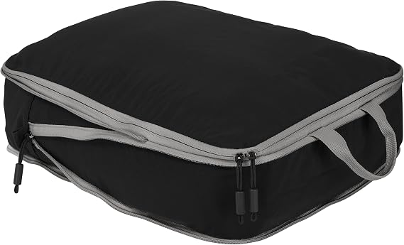 GForce 2 Piece Compression Packing Cube Set in Black