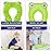 Portable Folding Large Non Slip Silionce Pads Potty Training Seat for Kids Boys & Girls, Foldable Toddlers Toilet Seat, Recyclable Potty Seat Cover for Travel (Green)