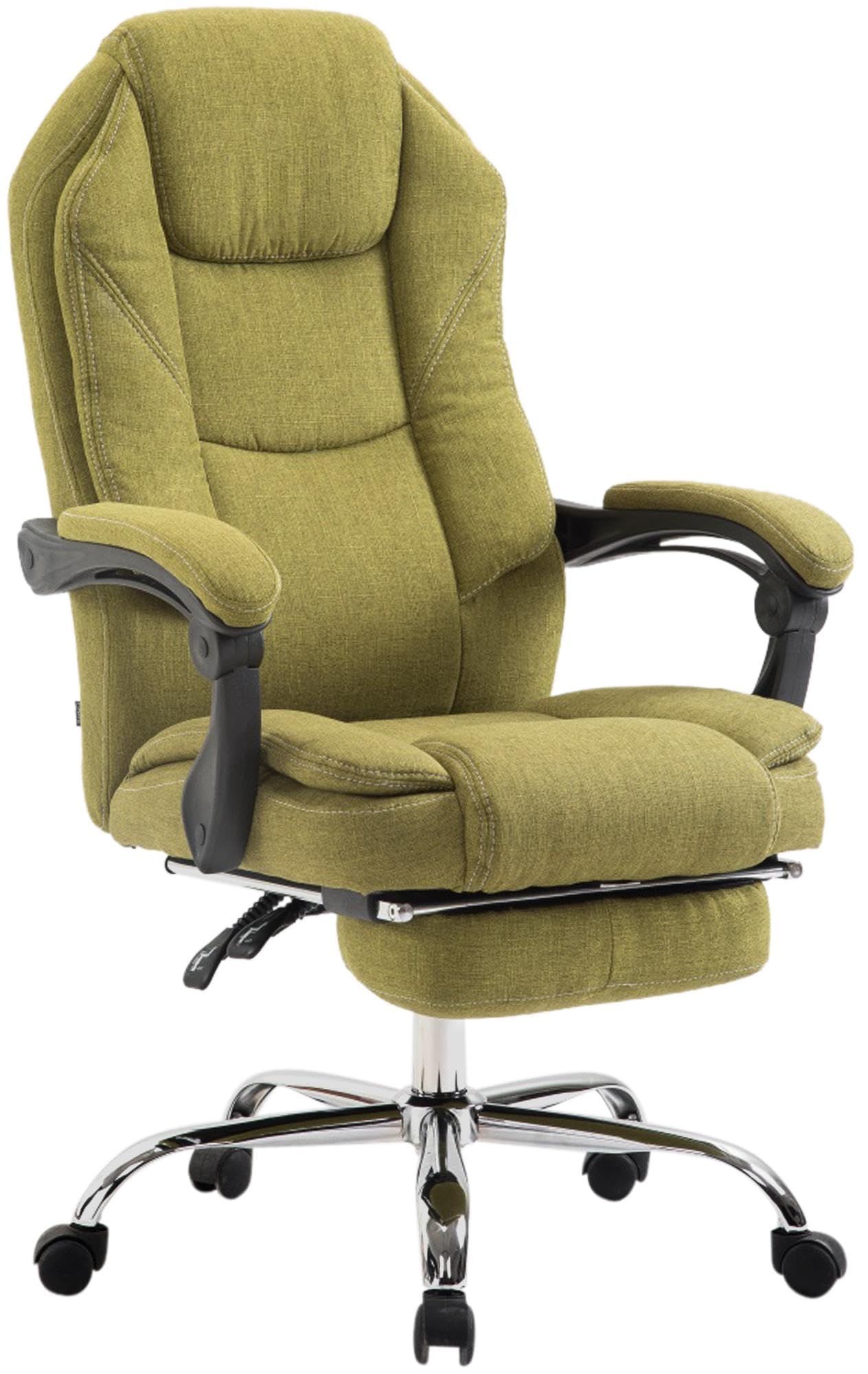 CLP Silla de Oficina Funda de Tela Castle I Silla de Escritorio con reposapiés I Capacidad de Carga hasta 130 kg, Color:​Verde Claro