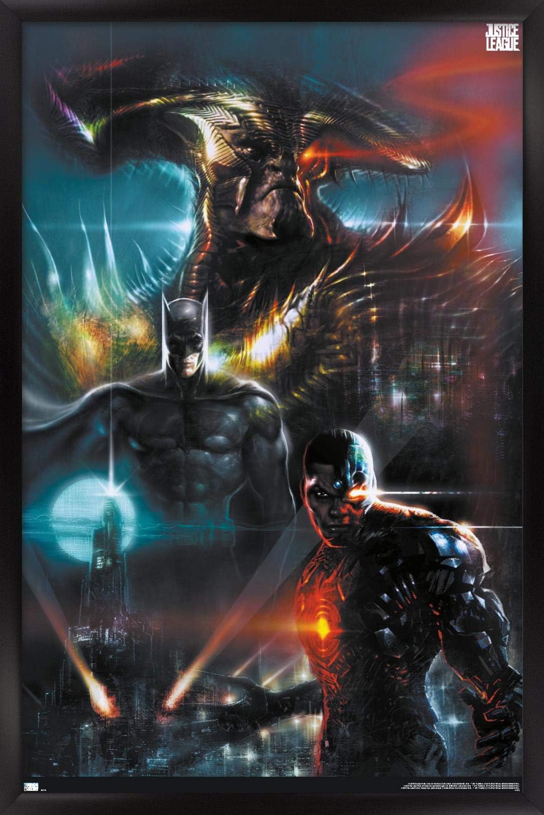 Trends International DC Zack Snyder's Justice League-Liam Sharp Variant Wall Poster, 14.725" x 22.375", Black Framed Version
