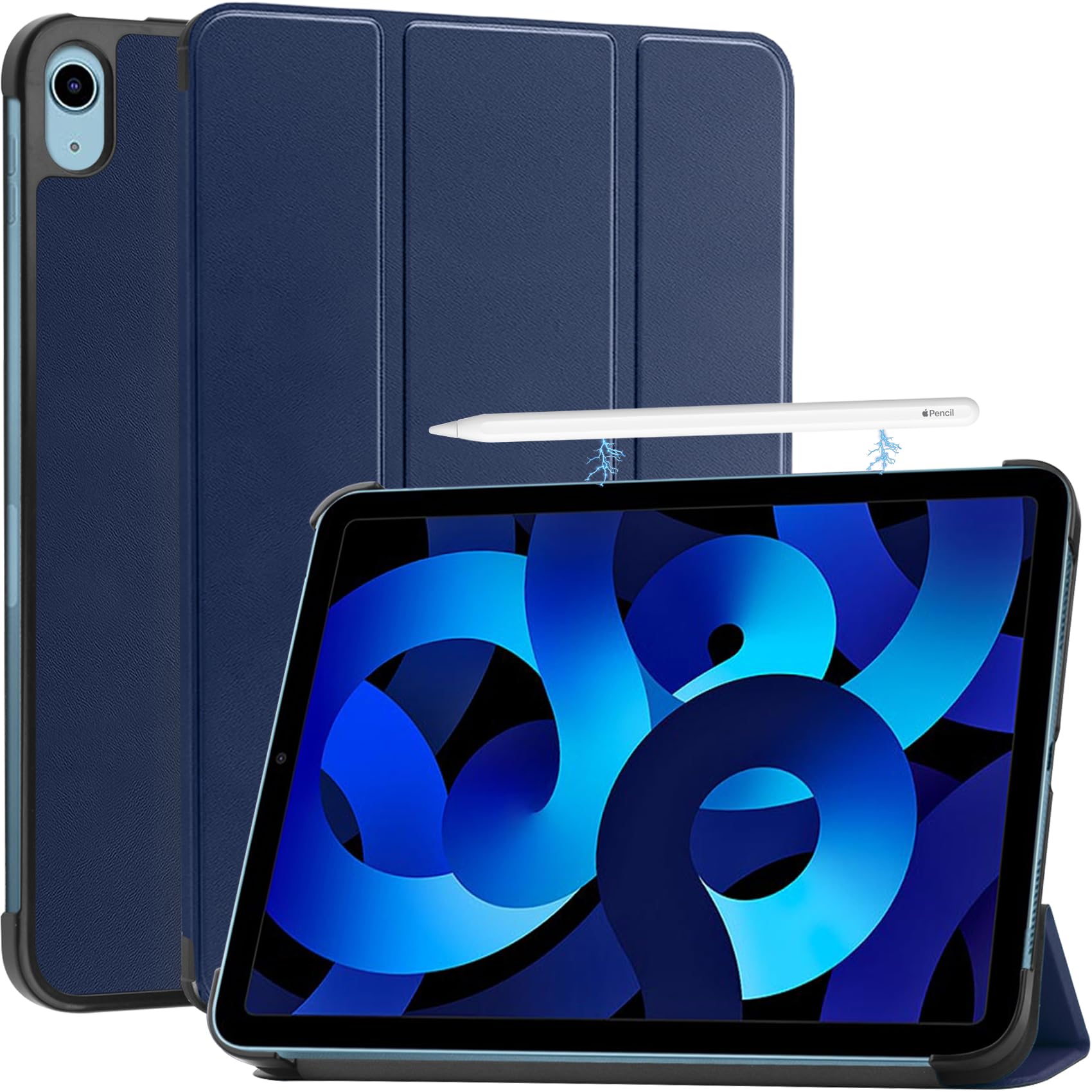 Robustrion Case Cover for iPad Air 5th Generation Cover/iPad Air 4th Generation for iPad Air 5th Generation Cover/iPad Air 4 10.9 inch - Navy (B09NYDHJD7) Amazon Price History, Amazon Price Tracker
