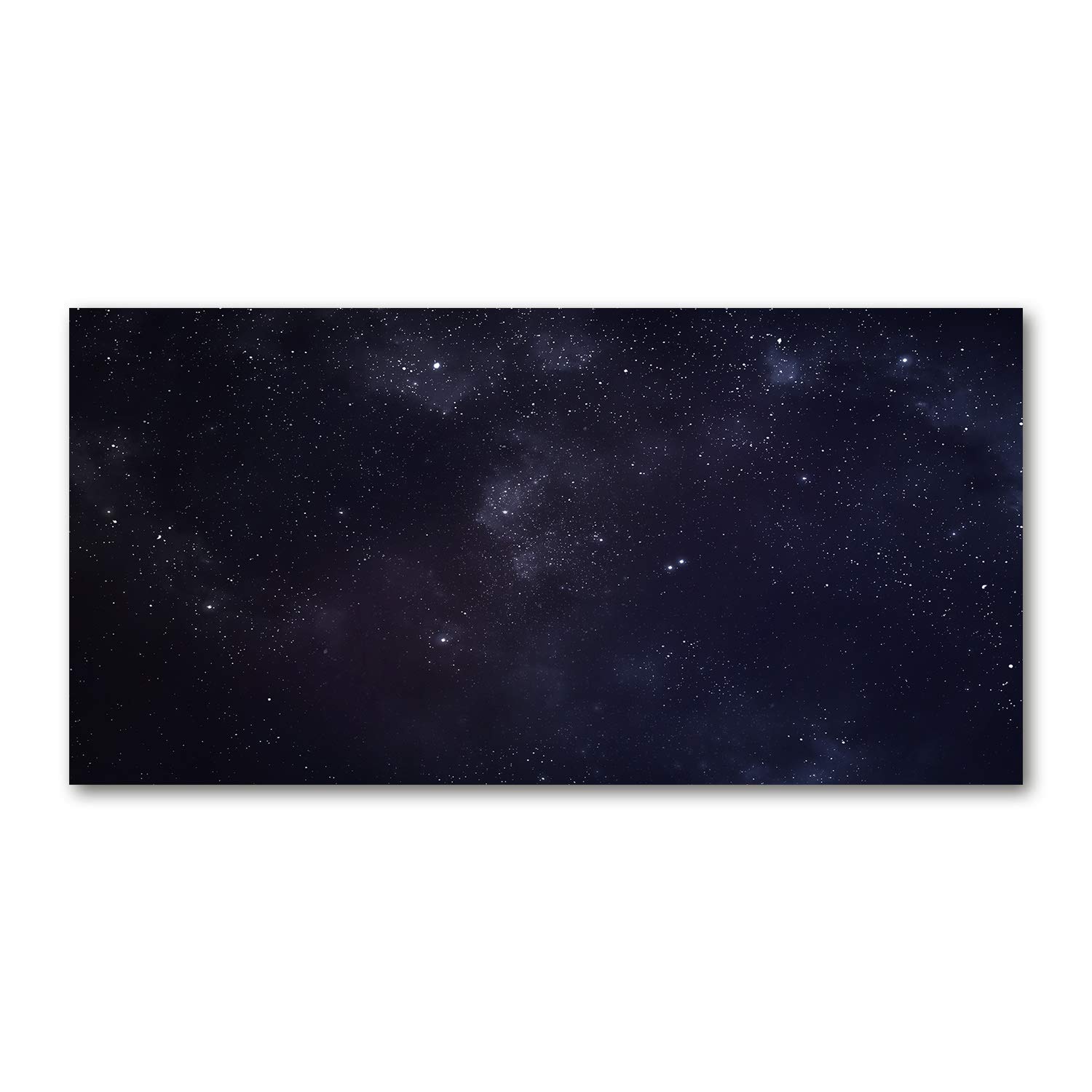 Tableau en verre acrylique 120x60 cm noir pour salon style constellation