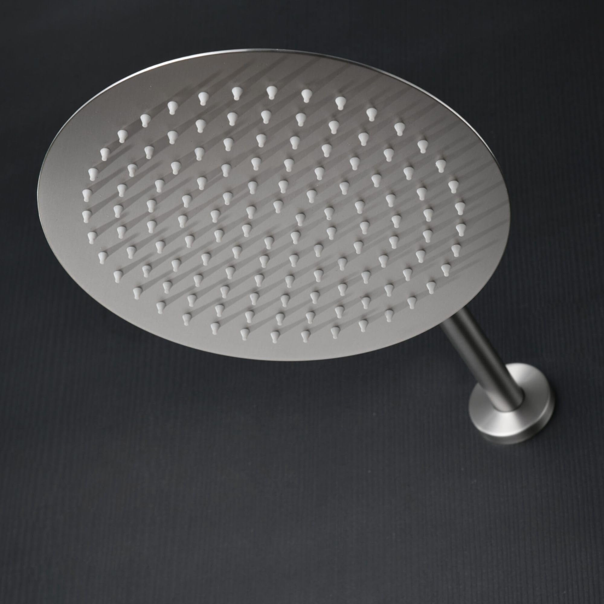 IMEX - Ducha Empotrada Níquel Monomando | Conjunto de Grifería Empotrado con Rociador Antical Efecto Lluvia | Columna Ducha Empotrada con Grifo en Latón y Acero Inox S.304 (SIN ALCACHOFA)