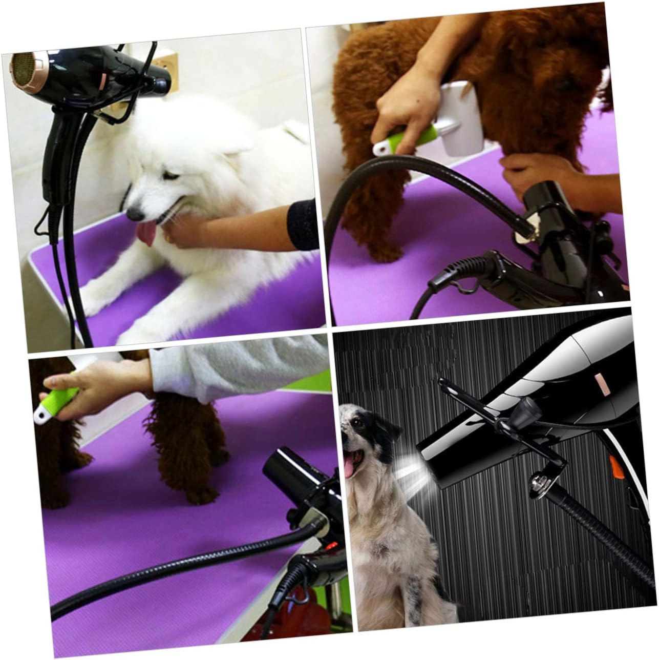 Outanaya Clip Type Hair Dryer Holder for Pet Grooming Sturdy Stand for Blow Dryer Space-saving Design