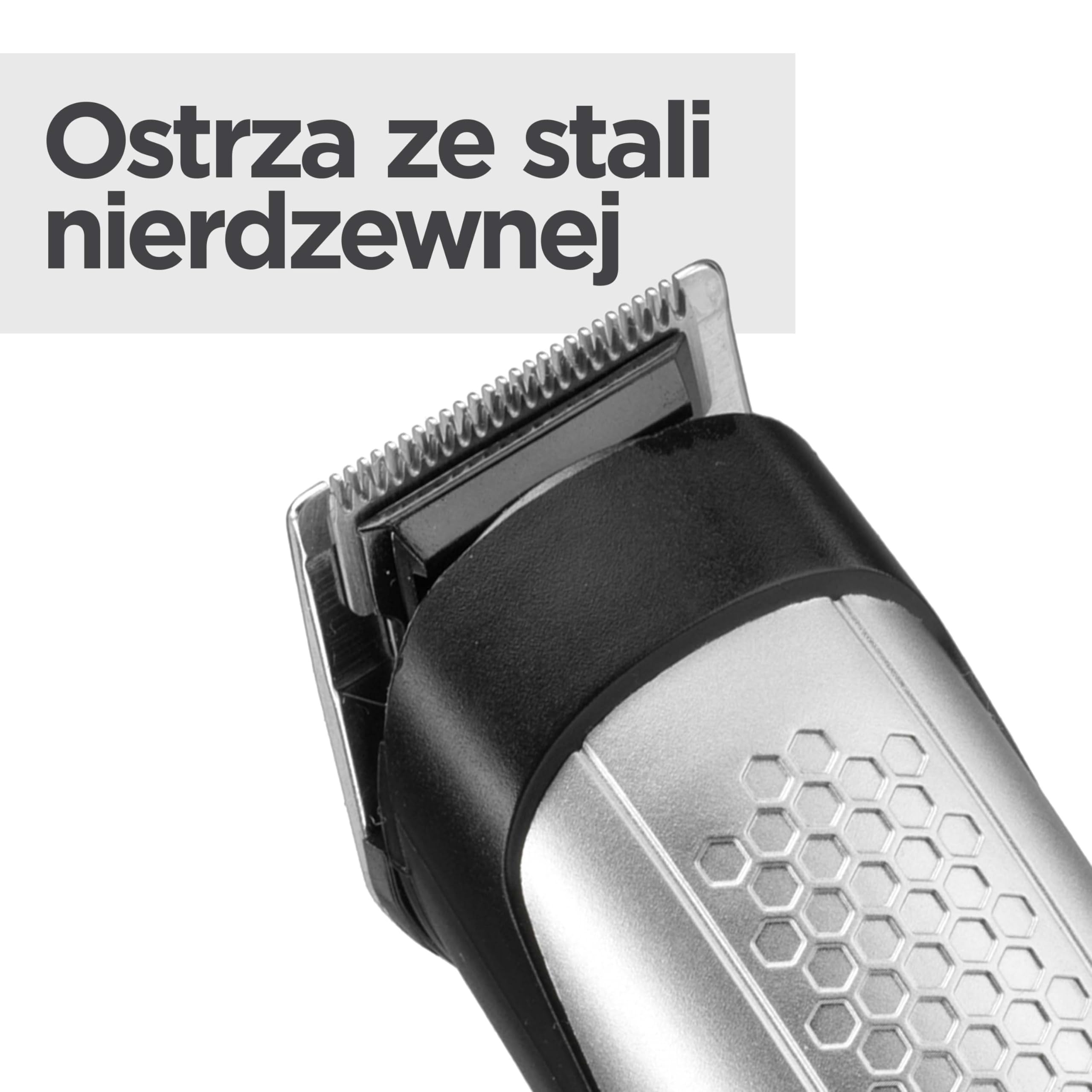 BaByliss Trymer do Brody Lithium Power T812E Bezprzewodowy Zestaw Groomingowy Ostrza ze Stali Nierdzewnej 14 Długości Cięcia 0,5-10 mm Ładowanie USB 80 Minut