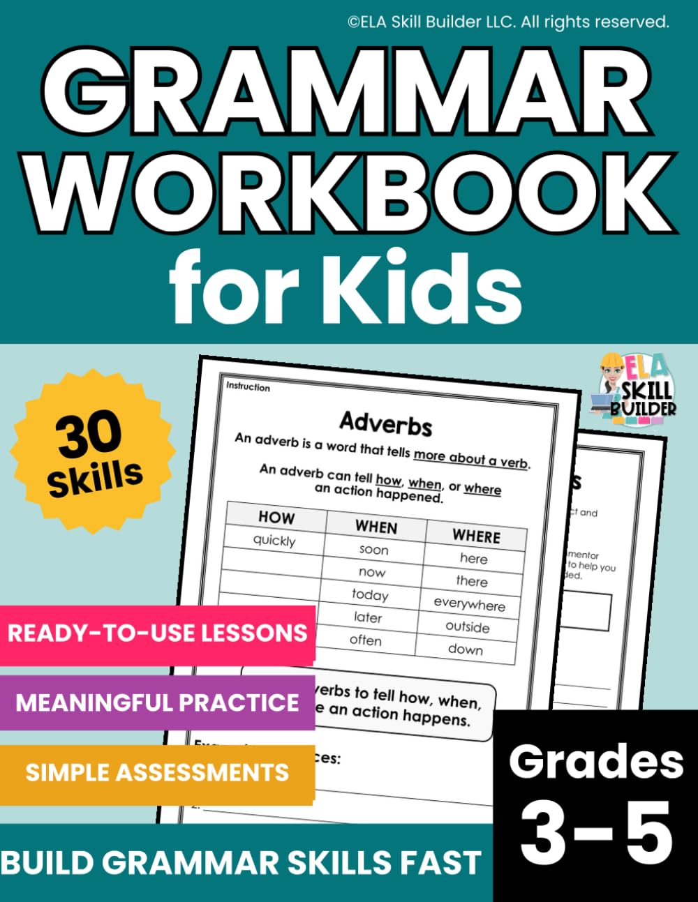 Grammar Workbook for Kids: Grammar Rules Book, Daily Grammar Practice, Sentence Writing for Kids, 3rd Grade Grammar Practice, Grade 4 & 5 Grammar ...
