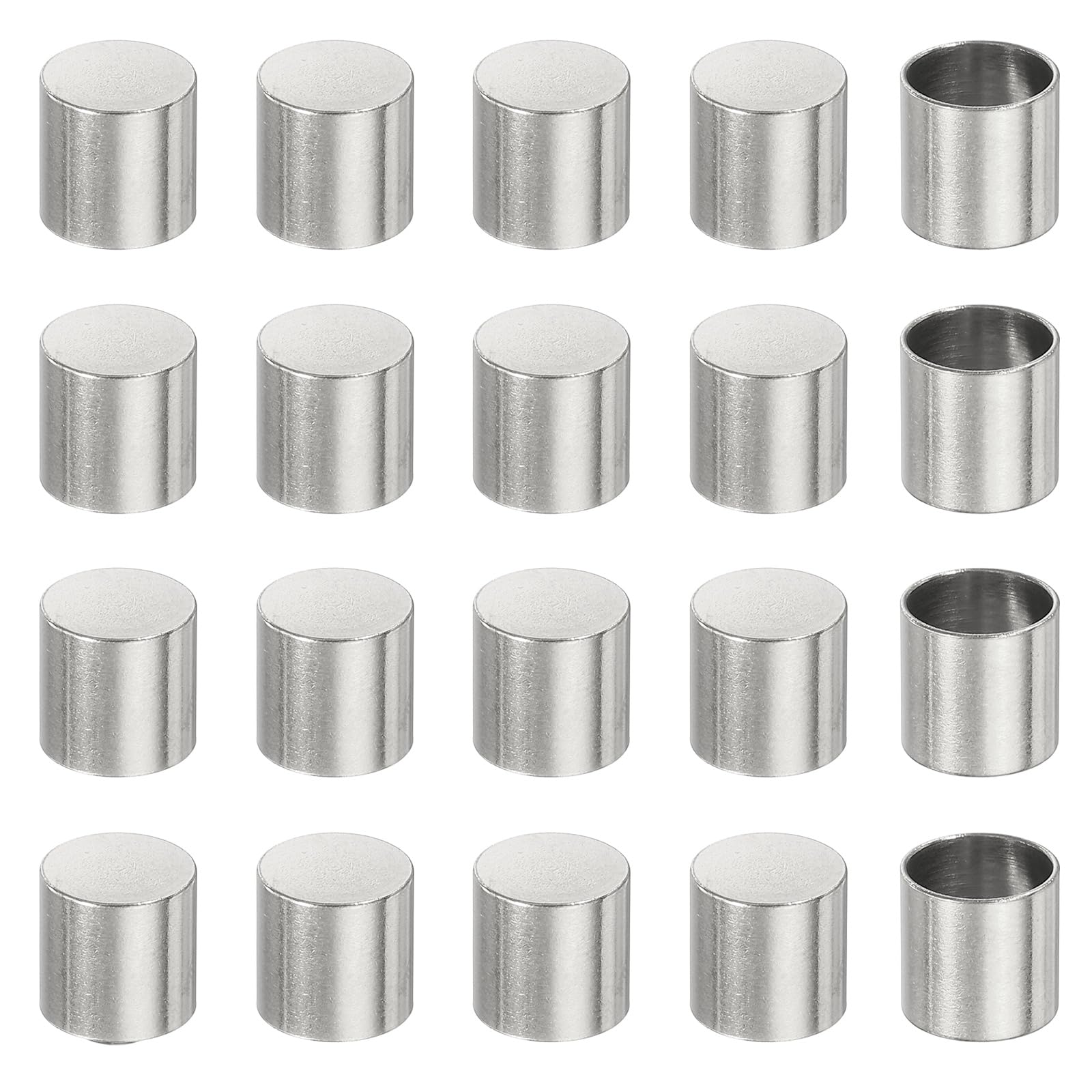 Embout de cordon acier inoxydable 8mm idéal pour fabriquer vos propres pompons et bijoux