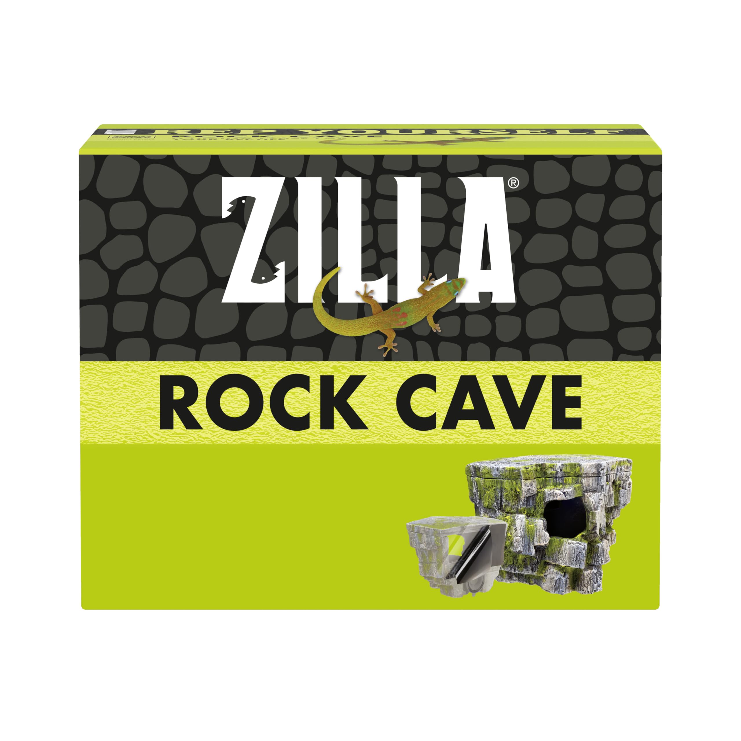 ZILLA Decorazione verticale Rock Cave 8,75 x 5,875 x 7,25, grigio
