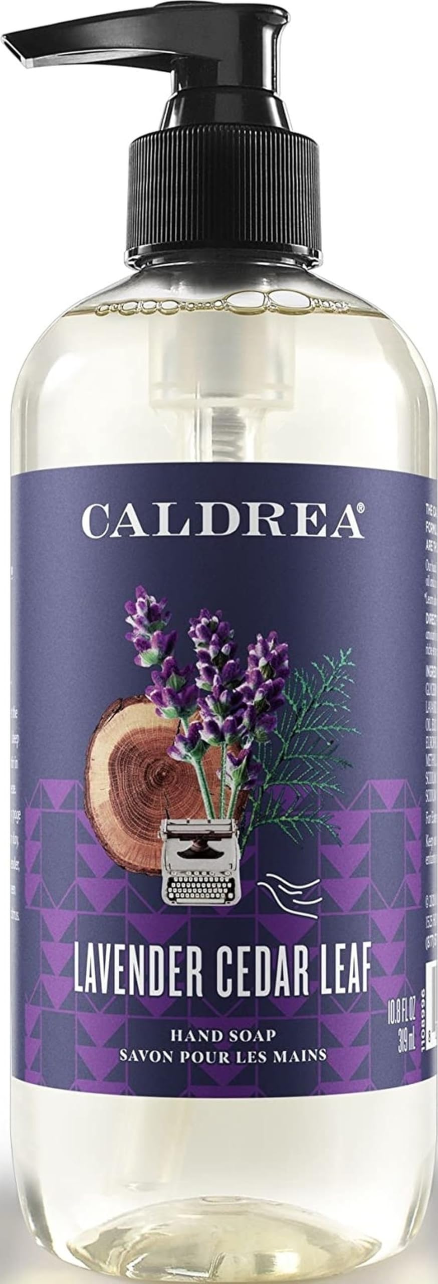 Caldrea Hand Wash Soap, Aloe Vera Gel, Olive Oil And Essential Oils To Cleanse And Condition, Lavender Cedar Leaf Scent, 10.8 Oz