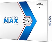 Callaway Supersoft MAX Golf Balls 12-Pack - Longest Distance & Max Forgiveness for Slow Swing Speeds