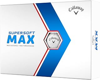 Callaway Supersoft MAX Golf Balls 12-Pack - Longest Distance & Max Forgiveness for Slow Swing Speeds