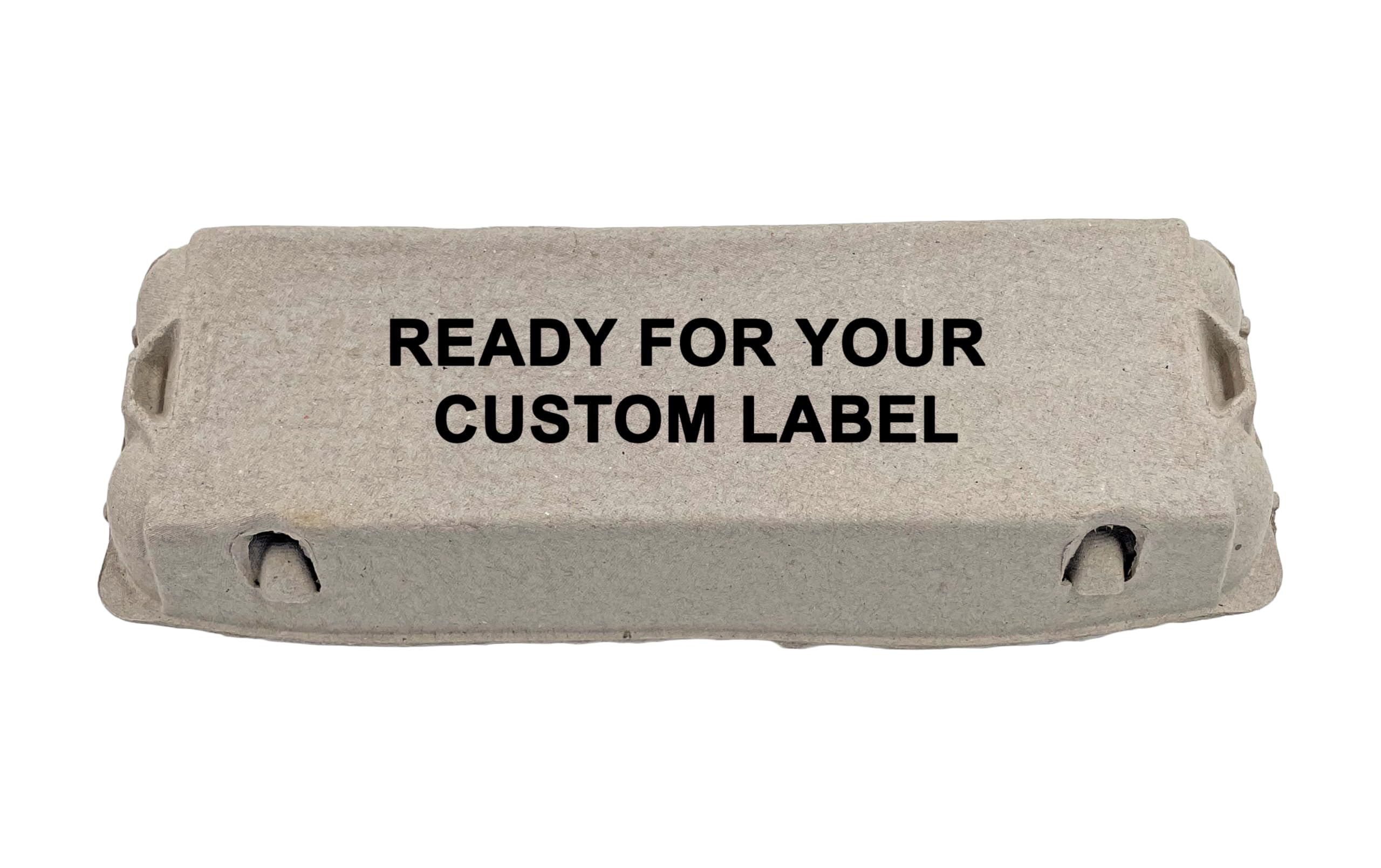 Egg Carton | Natural Pulp by Dasher's Spice & Beans | Holds One Dozen Eggs | Arts & Crafts Paint Holder | Pack of 12 - Image 2