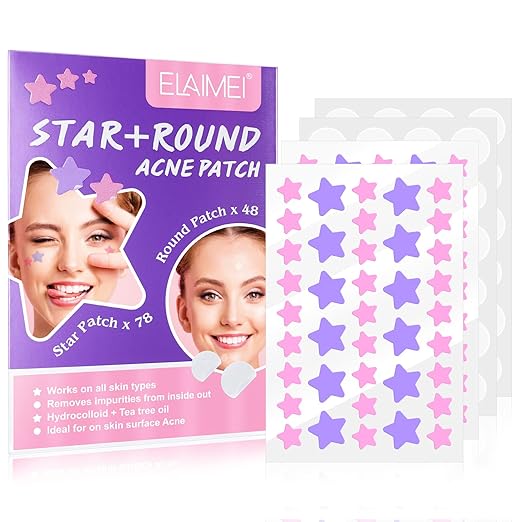 NIFEISHI Pimple Patches, Hydrocolloid Acne Patches, Star