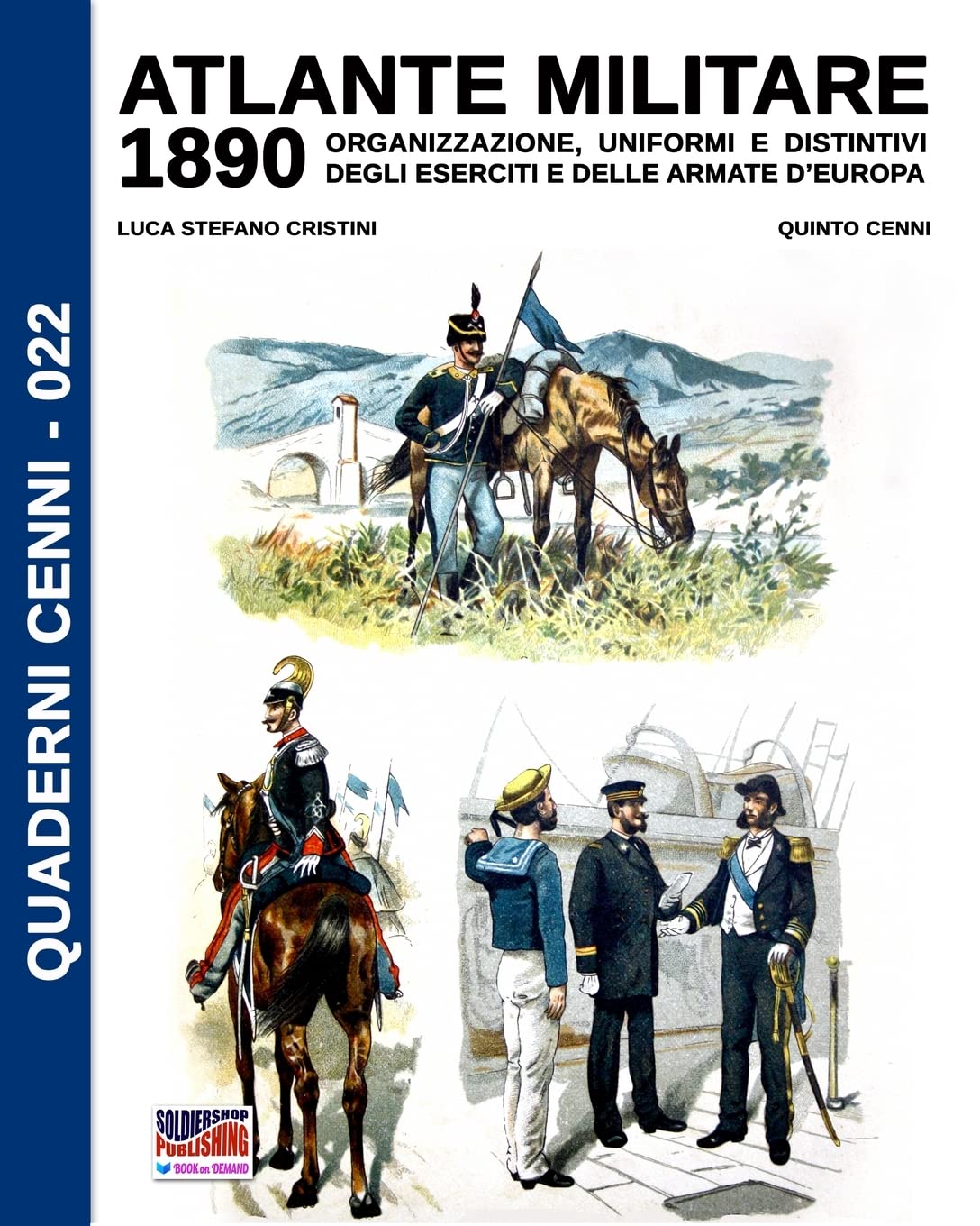 Atlante Militare 1890 Organizzazione uniformi e distintivi degli eserciti