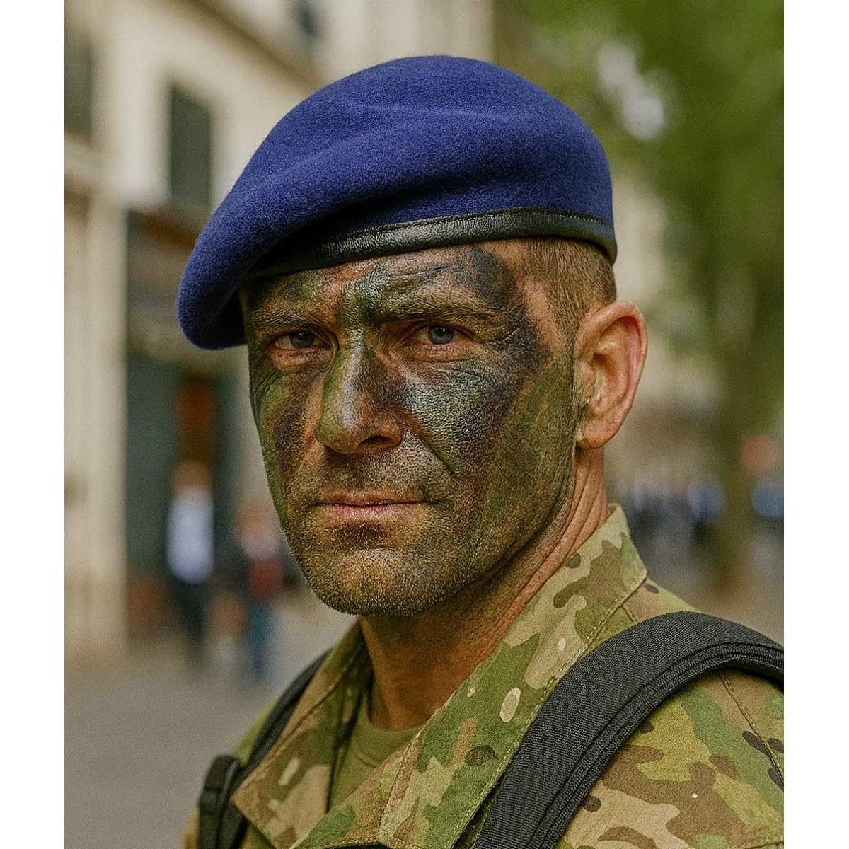 Traclet Béret Spécial Commando Bleu Alat