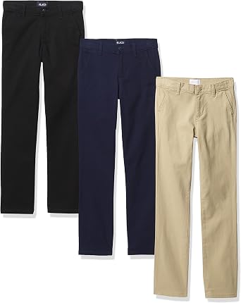 Pantalón chino con cinturón estilo fular, para niña rosa medio liso -  Vertbaudet