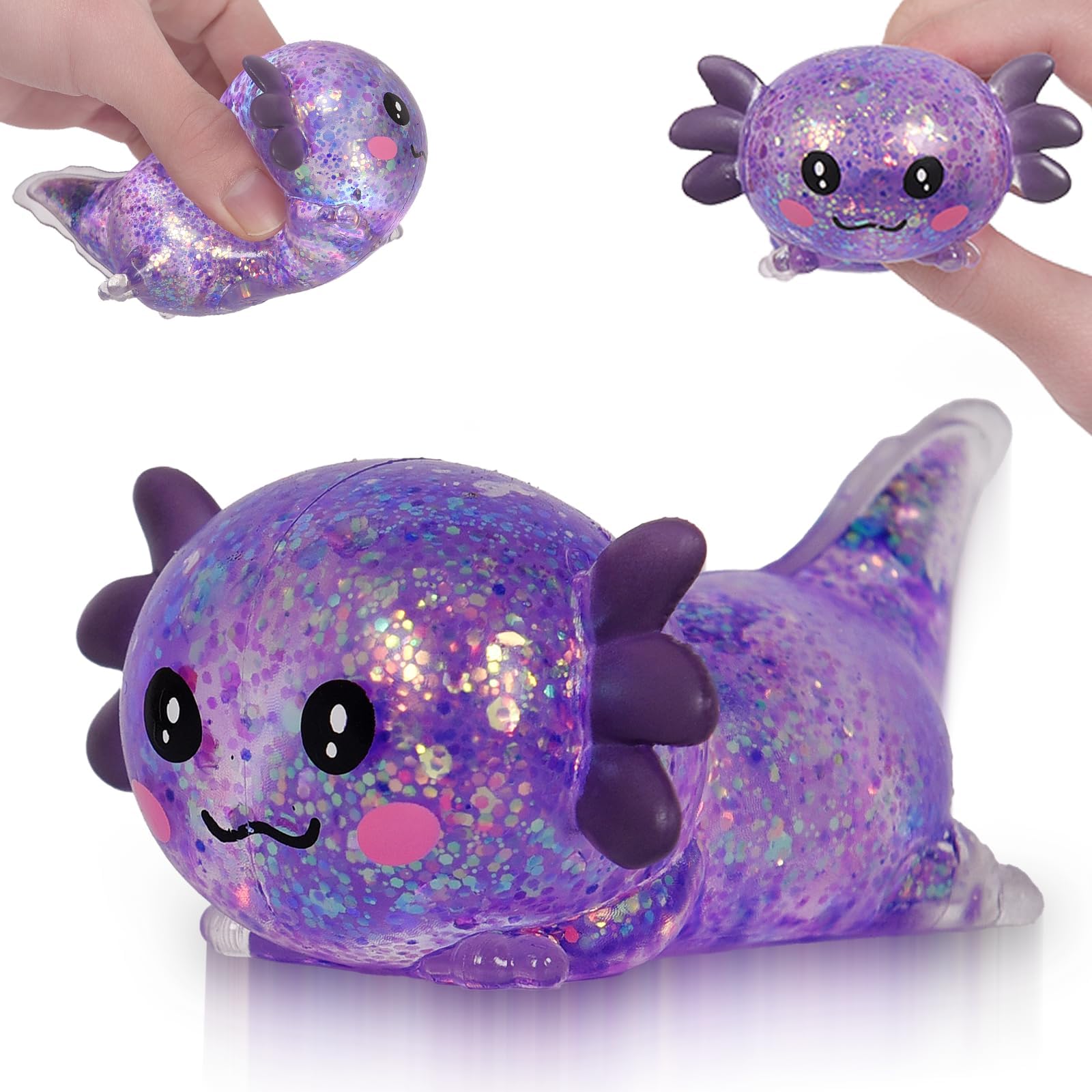 Amazon.com: Puffwize Axolotl Squishy Toy, Cute Slow Rising Fidget