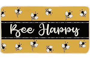 Yellow Bee Happy Doormat: Your Path to Happiness