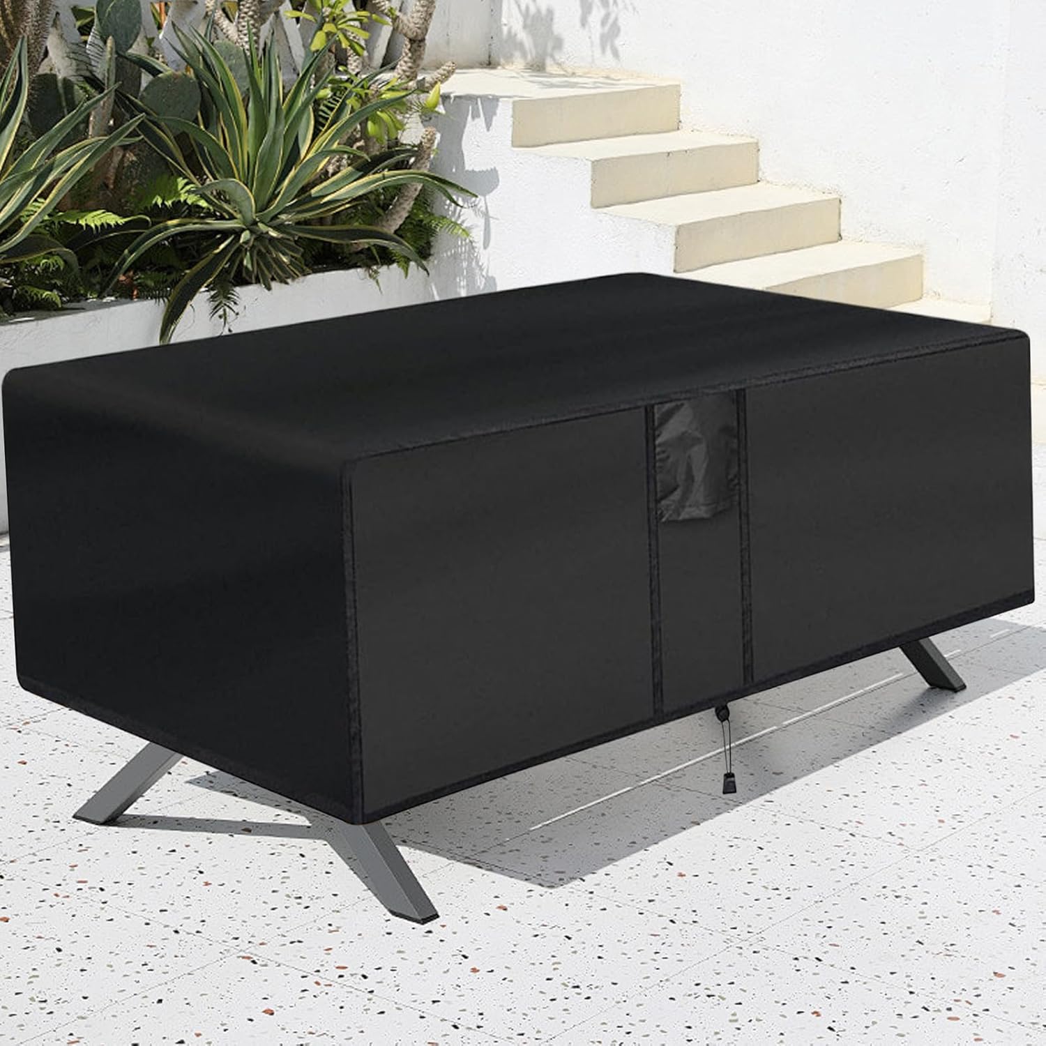 Patio Furniture Covers - Waterproof Outdoor Coffee Table Cover | Protects Against Rain, Dust, and Sun, Perfect for Garden, Lawn, Backyard, Courtyard, and Picnic Use