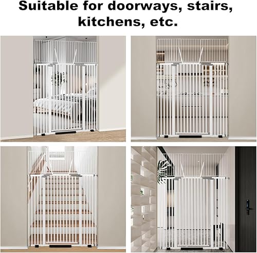 Miniatura 6 de Puerta para gatos extra alta de 68 pulgadas, se adapta a 30.5-47.5 pulgadas de apertura de ancho con kits de extensión de 2.75 pulgadas y 5.5