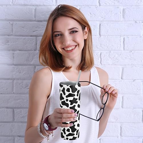 Miniatura 5 de 2 piezas de regalos divertidos de vaca con estampado de vaca, calcetines de vaca para mujer, calcetines de animales lindos para mujer, vaso de agua