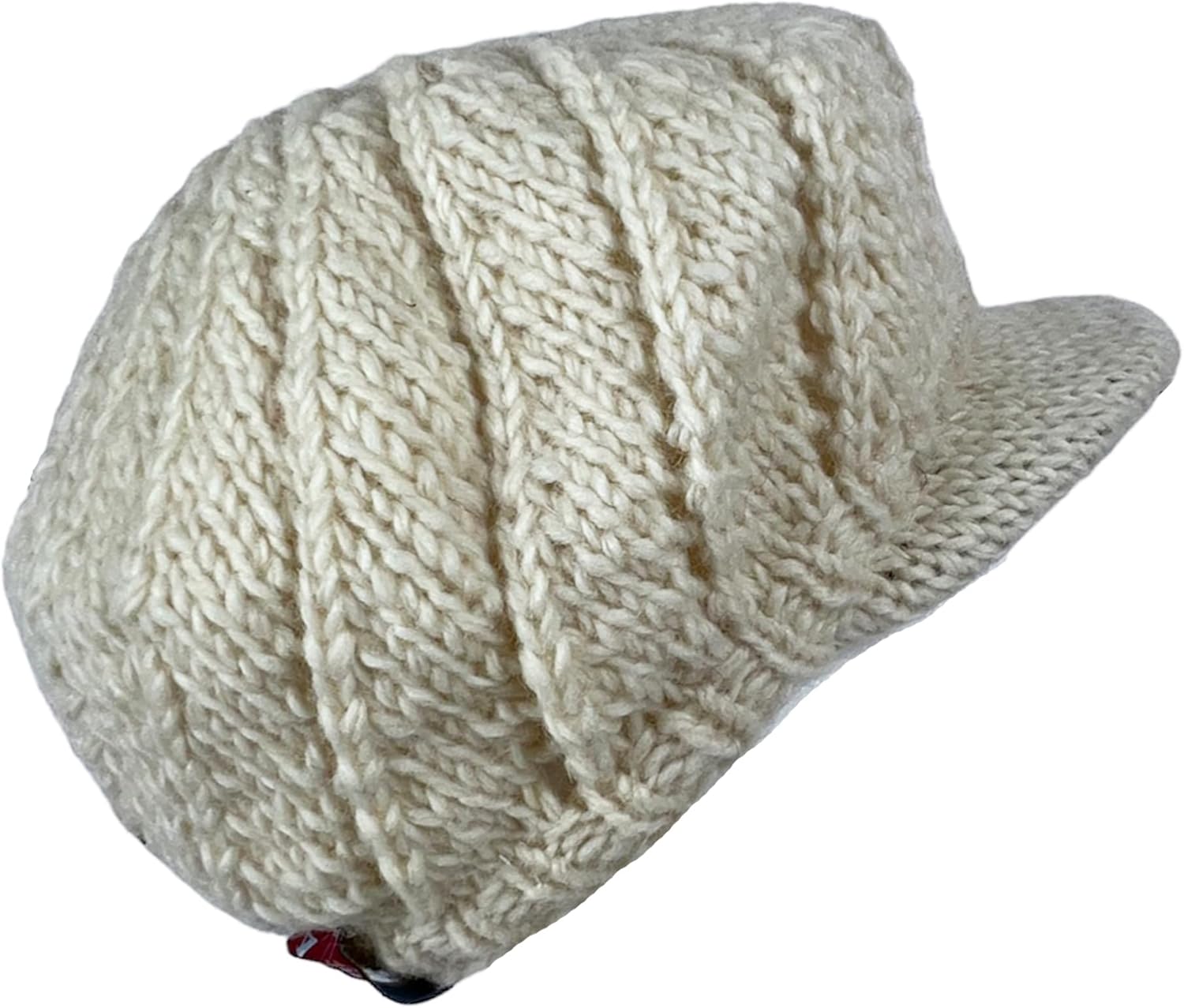 Agan Traders 2026 Winter Visor Beret Knit Hats Mittens Snow Flakes Women Fleece Lined Insulated Cozy Peaked Cold Winter Cap