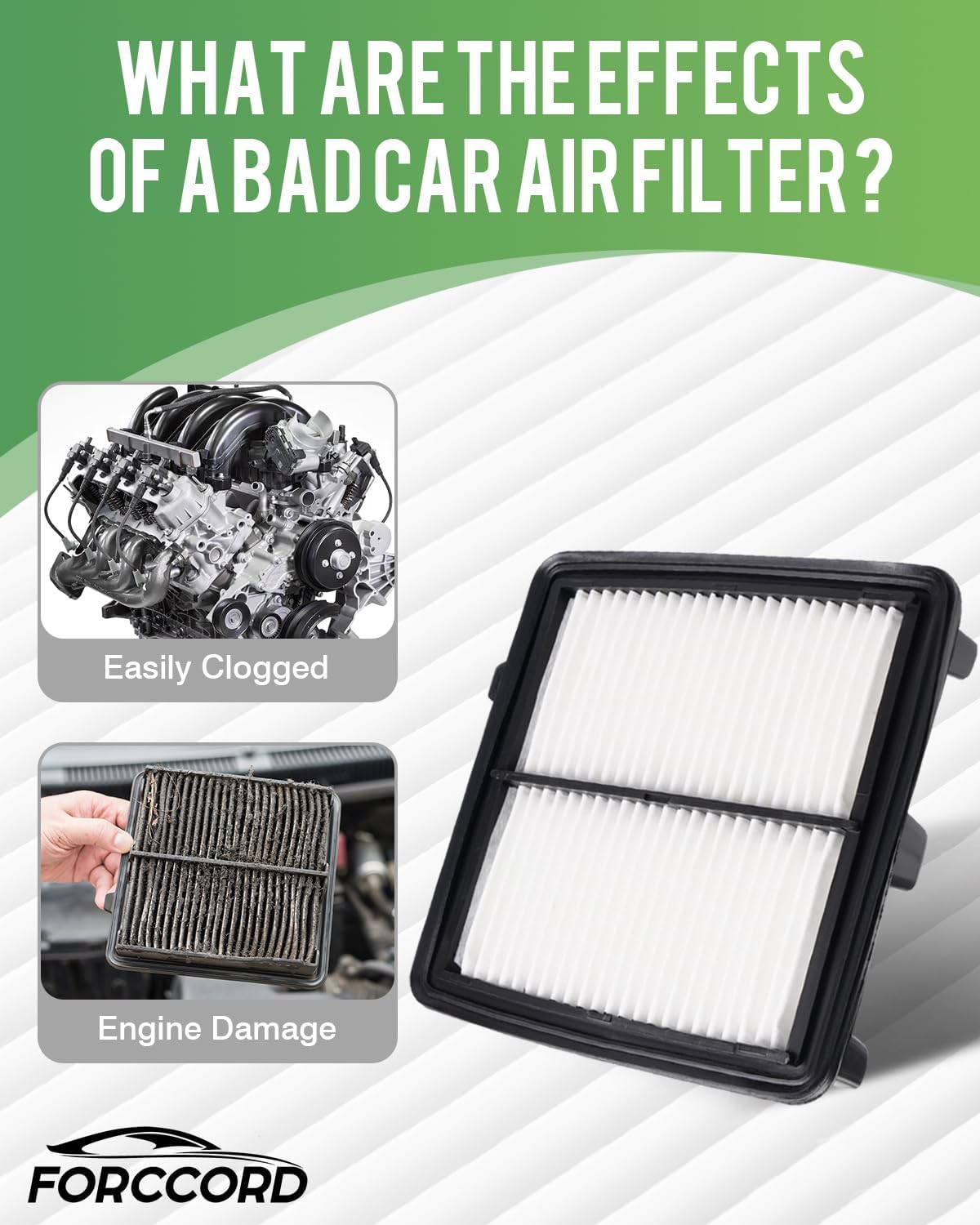 2-Pack Engine Air Filter Fits for Honda Fit 1.5L 2009 2010 2011 2012 2013 2014 Air Filter Replacement CA10650 Car Accessories