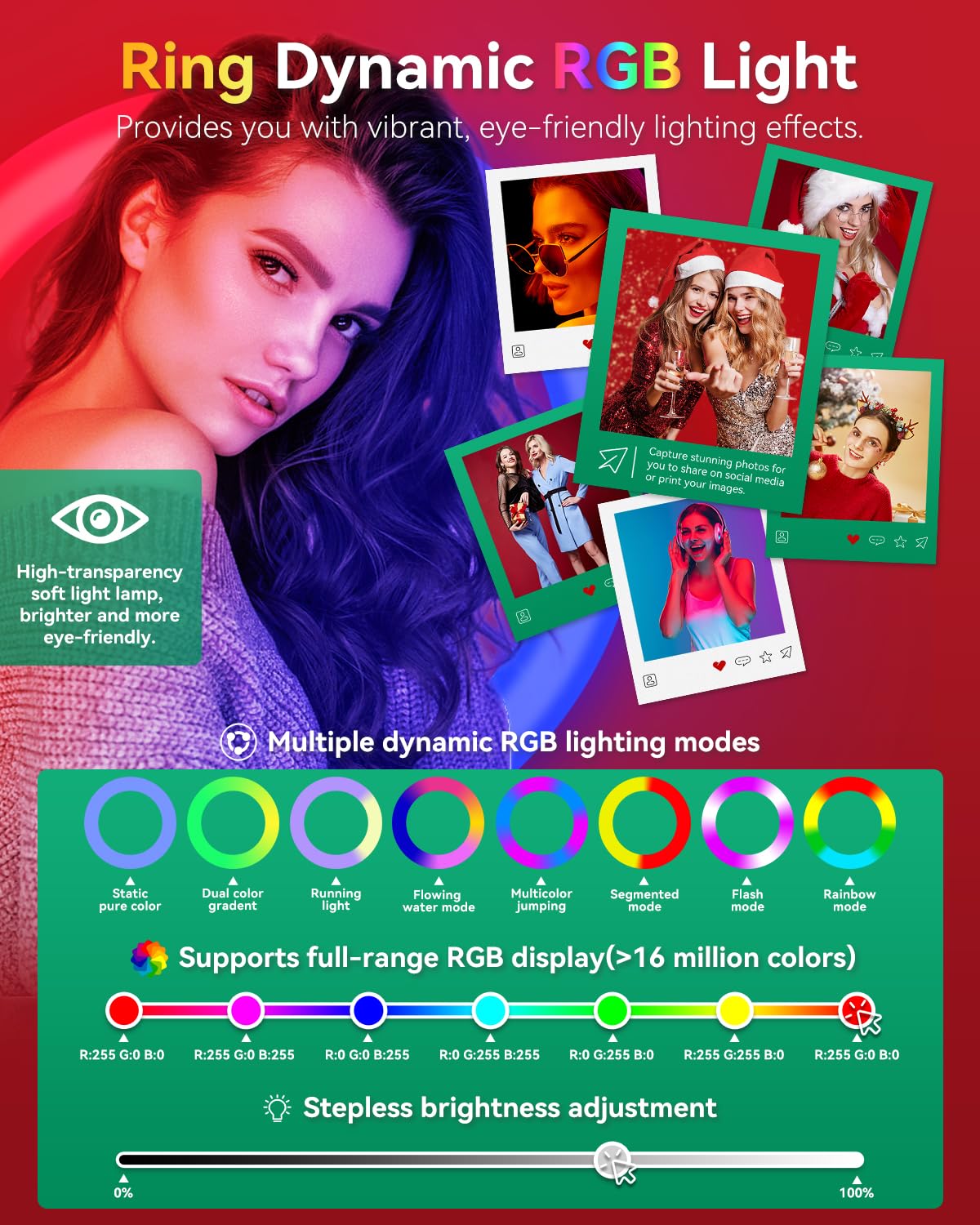 Portable Photo Booth Stand for iPads 10.2in 10.9in 12.9in, with APP Control and RGB Fill Light Lightweight Aluminum Alloy Photobooth Machine for Halloween Rental Wedding