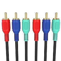 Vista 3 de Cmple - Cable de video componente RGB macho 3 RCA macho a 3RCA macho para HDTV - 3 pies
