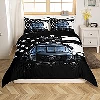 Vista 17 de Juego de funda de edredón de lobo blanco, lobos y parejas, juegos de ropa de cama de animales de safari para niños, niñas, familia de lobos, vida