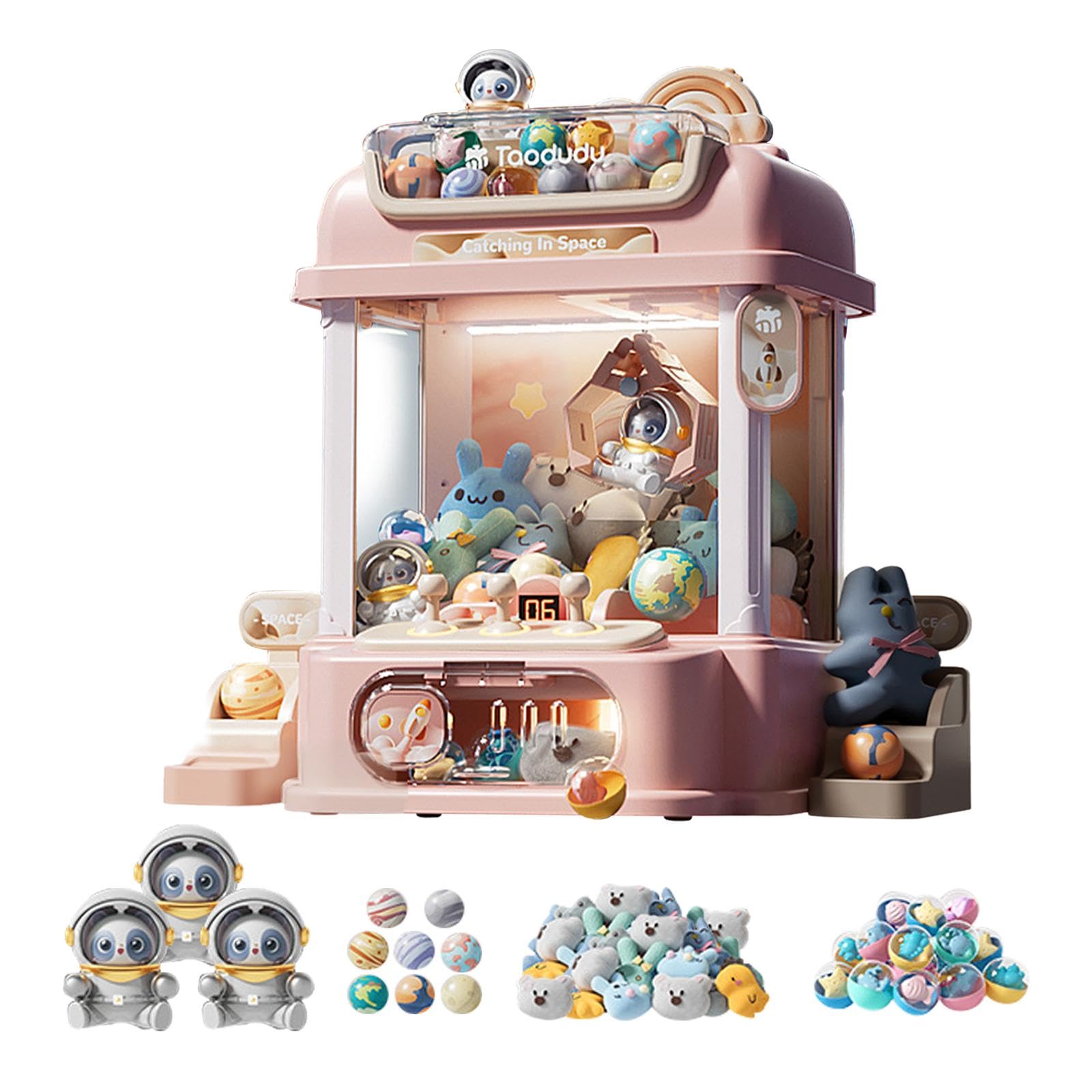 Mini Spielzeugautomat, Elektronisches Kleinspielzeug, Greifautomat, Süßigkeitenspender, Spielzeug für Mädchen, Jungen, Kinder, Valentinstag, Stil F