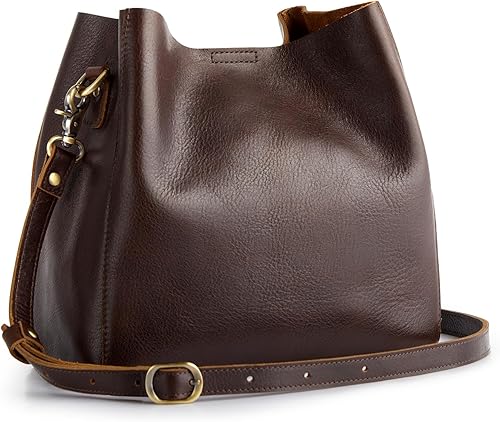 Miniatura 7 de S-ZONE Bolsos cruzados de cuero de grano completo para mujer, bolso de hombro con diseño de mariposa