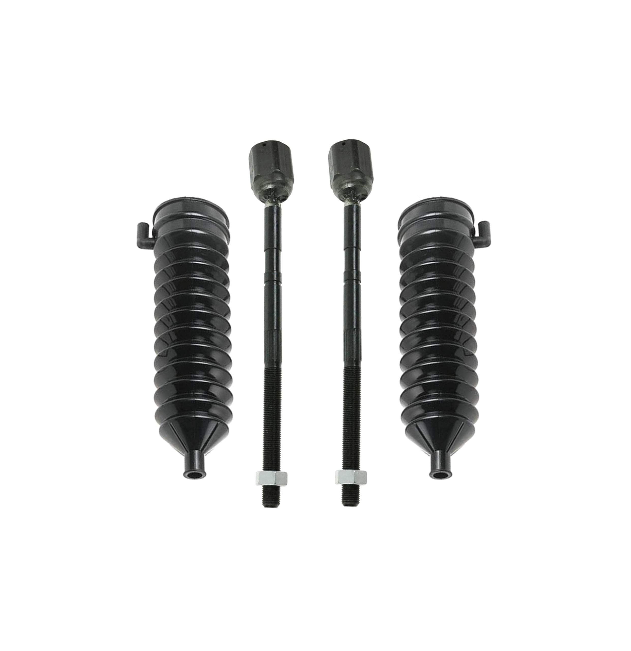 Amazon.com: 4 Pc Suspension Kit Inner Tie Rod Ends, Bellow Boots