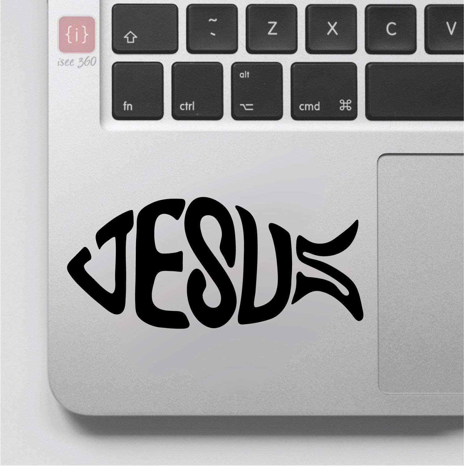 ISEE 360® Jesus Fish Logo Laptop Sticker Vinyl Decal Black Size L X H 7 cm x 3 cm (B07QNQ1LDR) Amazon Price History, Amazon Price Tracker