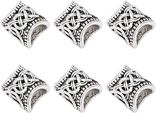 Contas de trança de cabelo, joias de liga faça você mesmo joias fazendo contas contas de barba pulseira de joias para joias DIY para pulseira de trança de cabelo