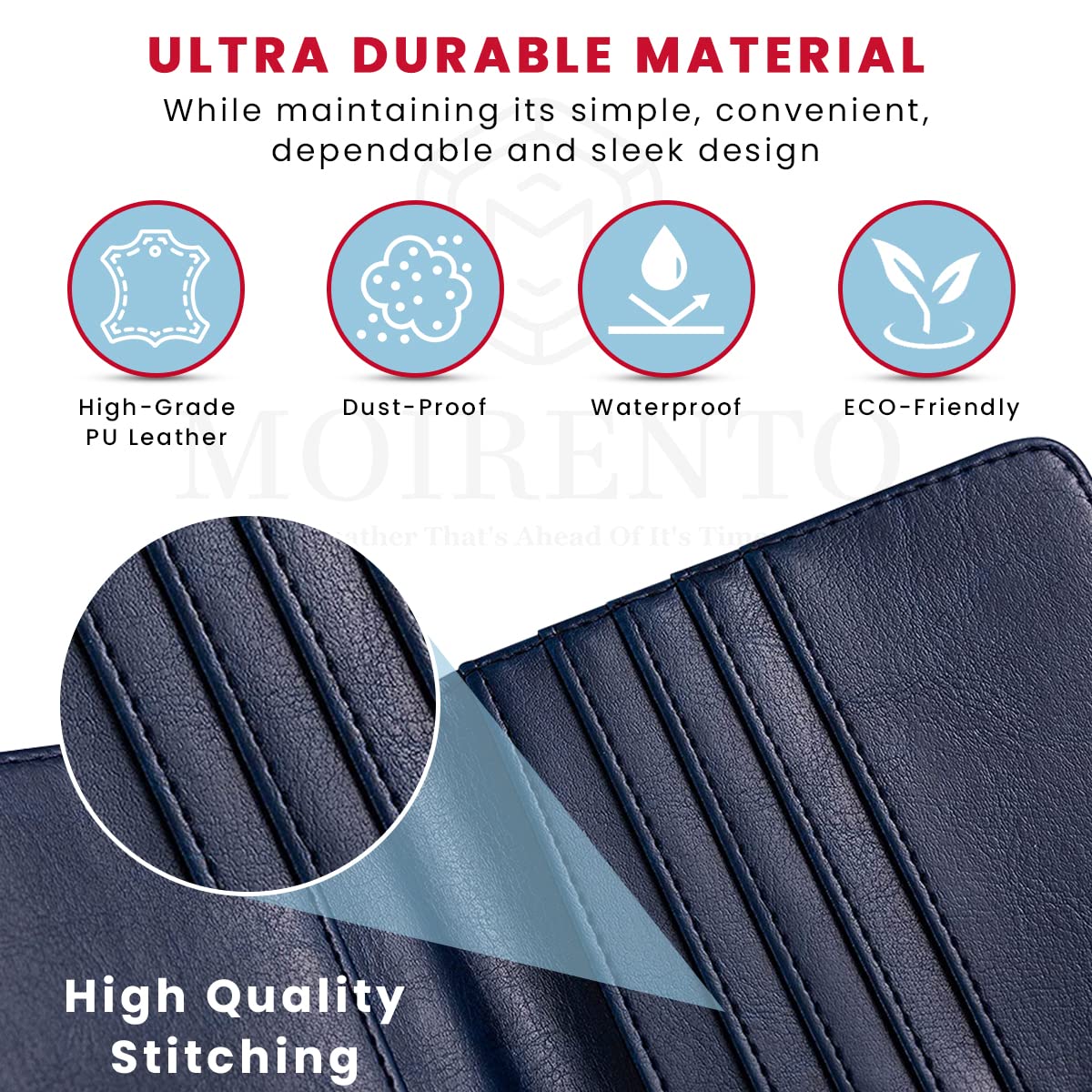 Custodia per passaporto, da viaggio, con blocco RFID, unisex, colore: blu navy