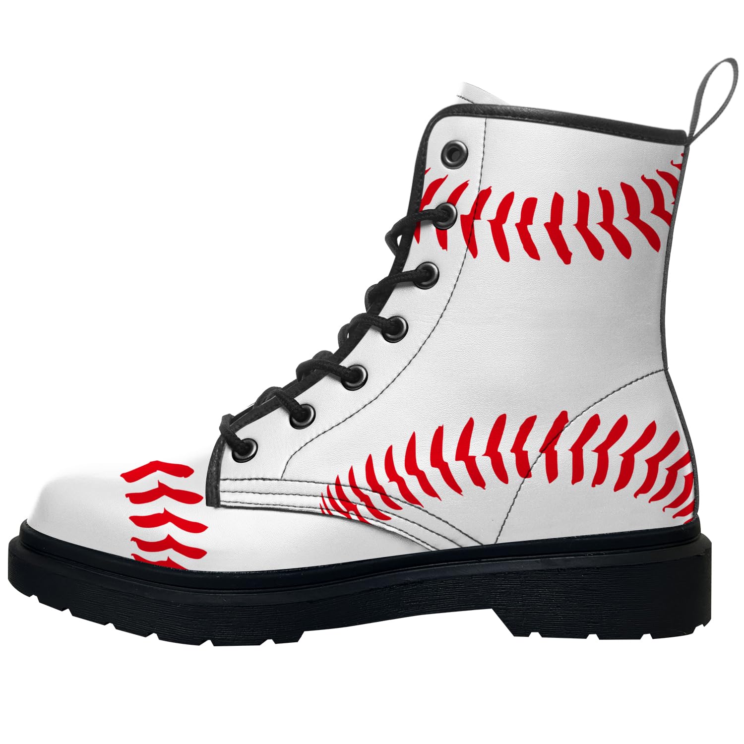 Klomax Baseball Boots for Women Men Combat Boots Lace-up Ankle Booties