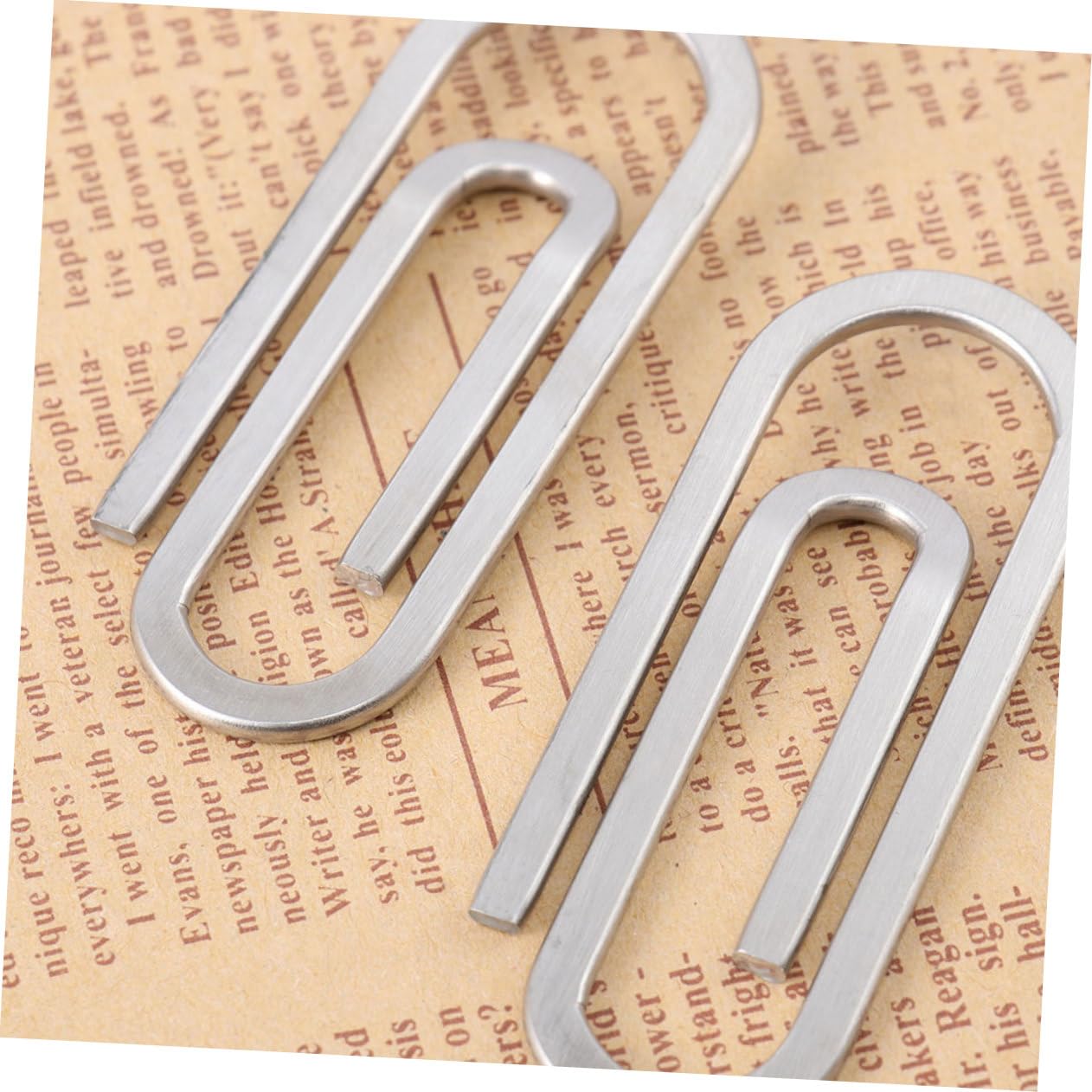 OSALADI 5 Set Portafoglio Carta Clip Raccoglitore File Colorato Graffetta Per Fogli Fermasoldi in Metallo Graffetta Per Ufficio Piccole Clips Acciaio Inossidabile Argento 3 Pezzi * 5