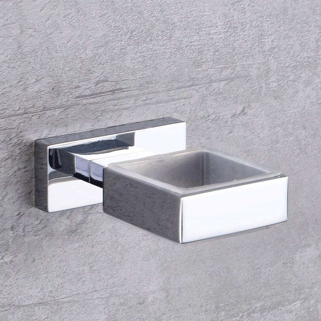 Bottiglia compatta con Pompa per Dispenser di Sapone Liquido Ricaricabile, Quadrata, in Metallo, per controsoffitto da Bagno, lavello della Cucina