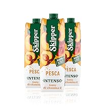 Zuegg Skipper Succo di Frutta Gusto Pesca, Bevanda a Base di Purea di Pesca, Fonte di Vitamina C, Contenuto di Frutta 50% – Senza Glutine, 100% Ingredienti di Origine Naturale (3x1L)