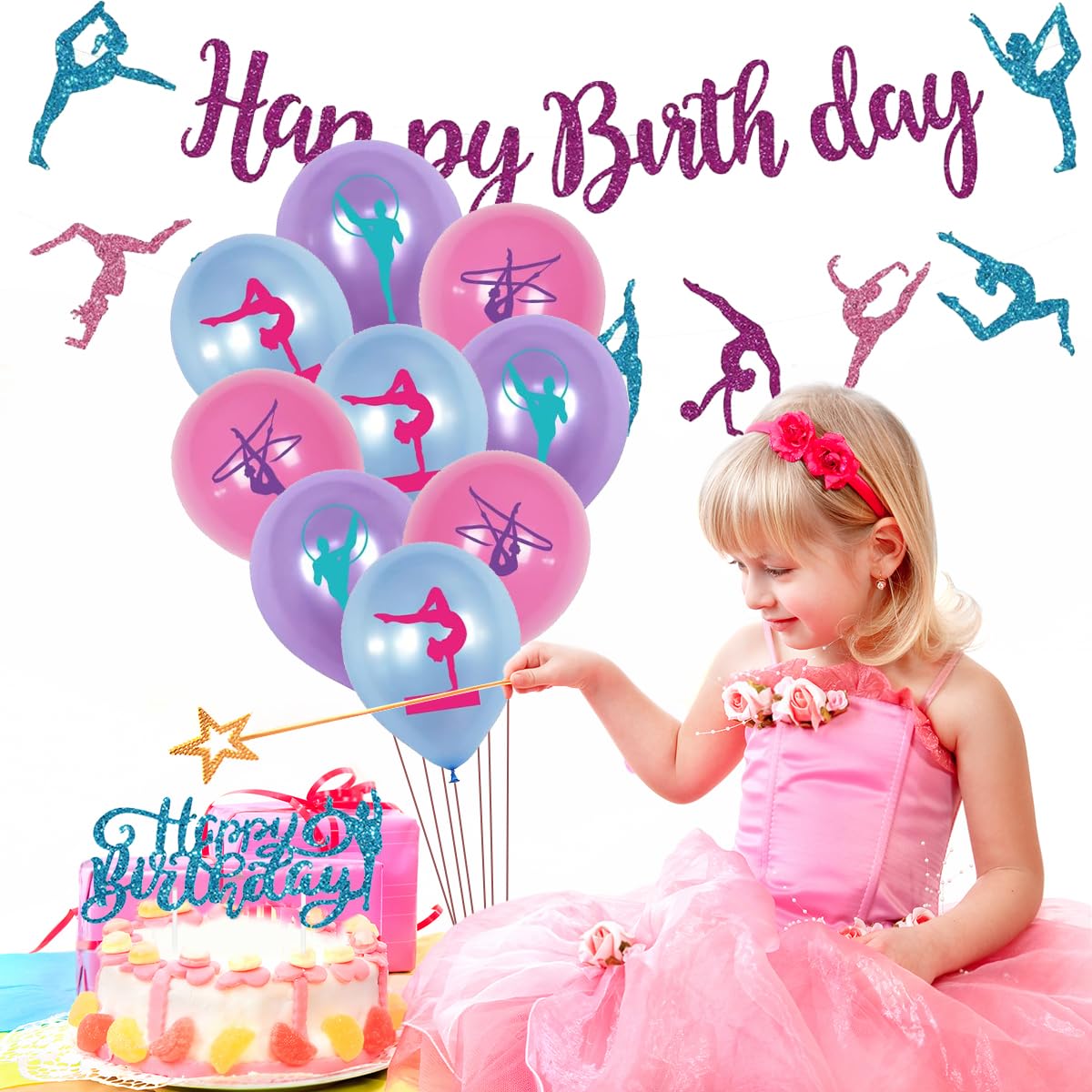 Invito di compleanno di ginnastica, festa di compleanno di ginnaste, invito di ginnastica modificabile, invito per festa di ginnastica per ragazze, DOWNLOAD DIGITALE Canva - Italia
