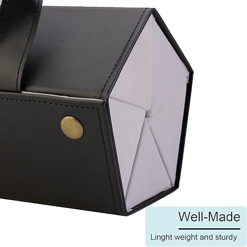 Miniatura 7 de LBTbate Organizador de lentes de sol múltiple para viajes, de cuero, carcasa dura, para colgar en la pared, para guardar gafas