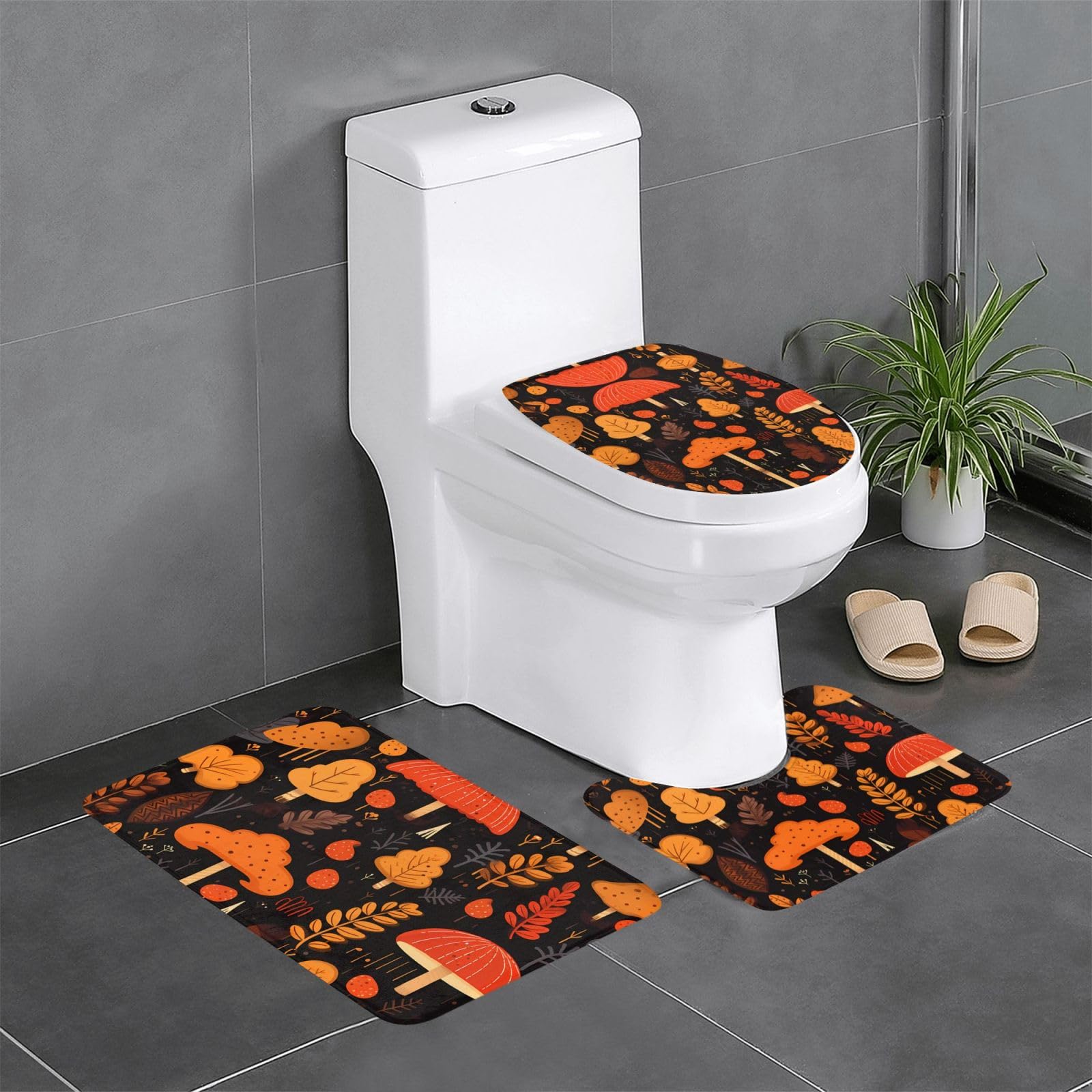 Tapis de salle de bain Hello Autumn 61x40 cm pour WC et coiffeuse