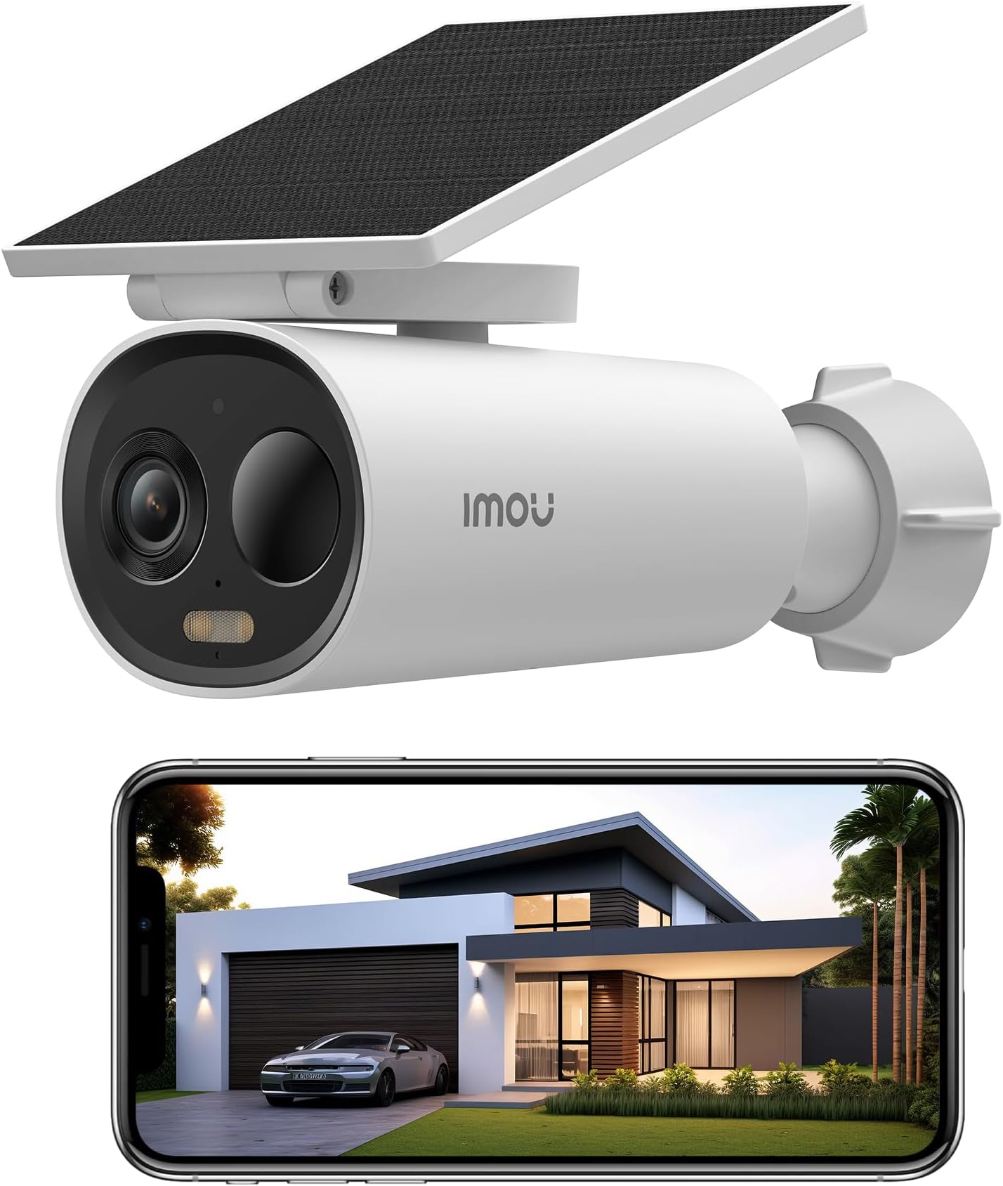 Imou 2K Outdoor Camera, Wireless Outdoor Camera, Security Camera for Home, Solar Security Camera, Outdoor Surveillance Cameras, Waterproof Dome Surveillance Cameras Cell AIO 3MP, Works with Alexa