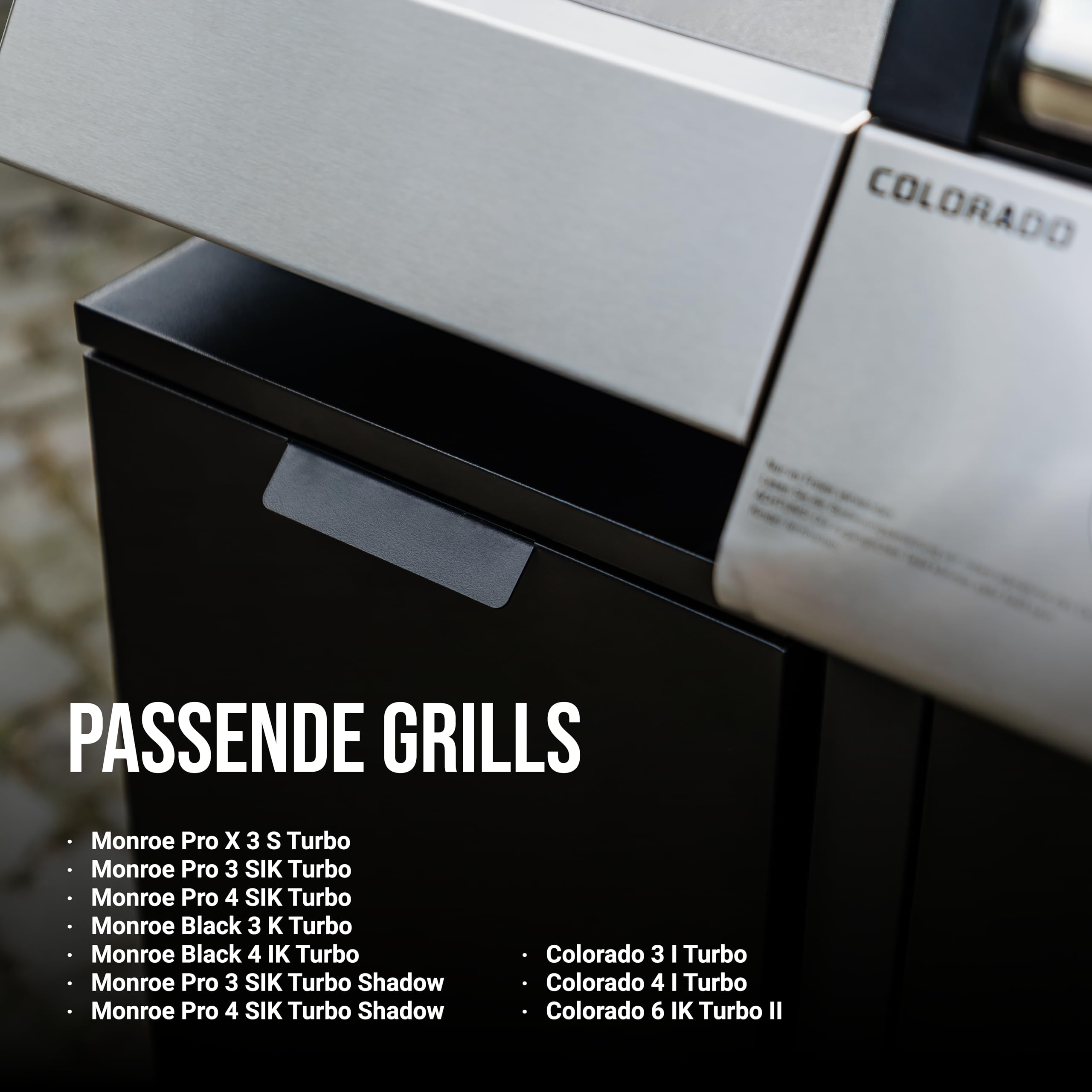 Enders modularer Trolley für Enders Gasgrill MONROE PRO COLORADO Serie B34xT47xH76cm schwarz