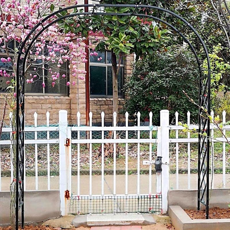 Arco Da Giardino In Ferro Nero 150x34x240 Cm - Per Matrimoni, Eventi E Piante Rampicanti - Foto 11