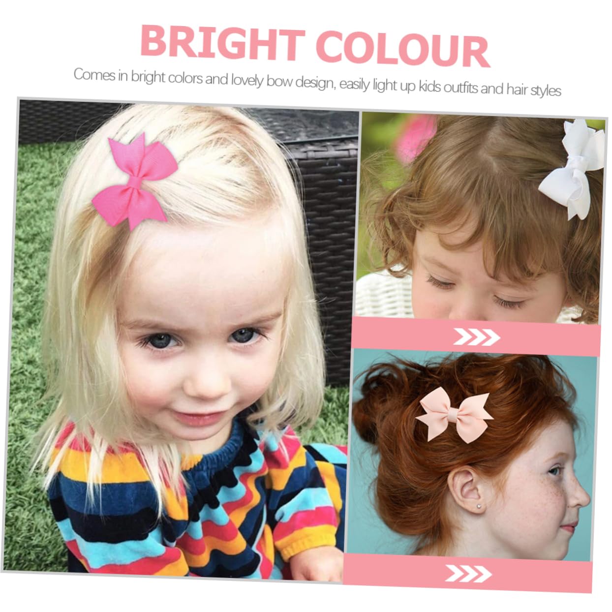 48 Piezas lazos para el cabello para niños niña arcos pinza para el cabello con lazo coleteros scrunchies pasadores de pelo accesorios para el cabello para niños